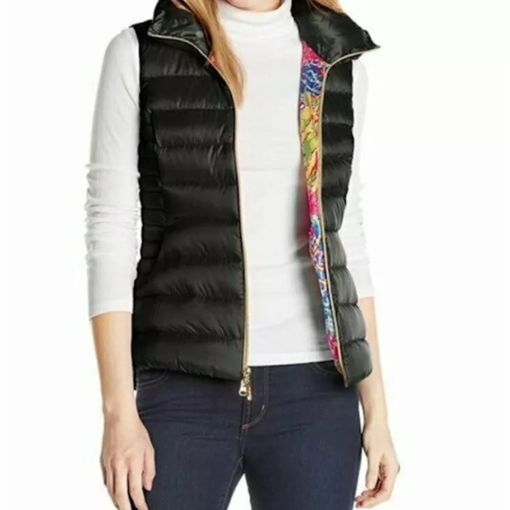 Lilly Pulitzer, Allie, Quilted, Down, Packable, Vest. Size Medium. NWOT.